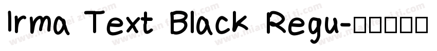 Irma Text Black Regu字体转换